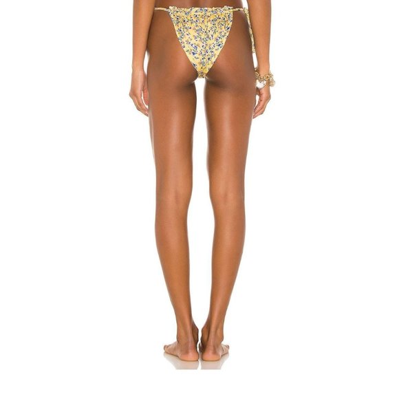 NWOT BEACH RIOT Cara Bikini Bottom in Yellow, L - Picture 3 of 7